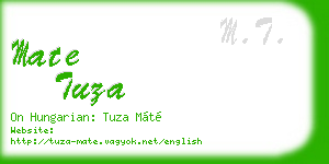 mate tuza business card